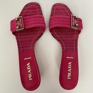 PRADA HOT PINK SANDALS